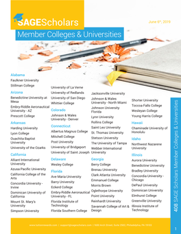 Participating Colleges