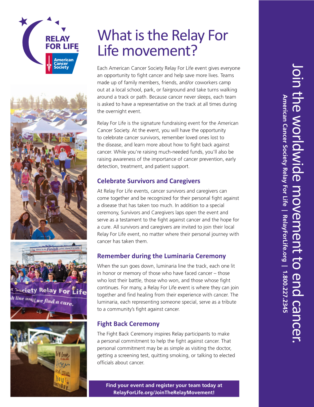 What Is the Relay for Life Movement? Join the W Orldwide