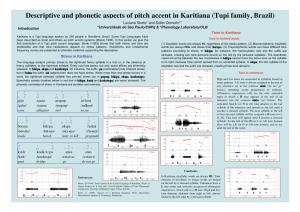 Descriptive and Phonetic Aspects of Pitch Accent in Karitiana (Tupi