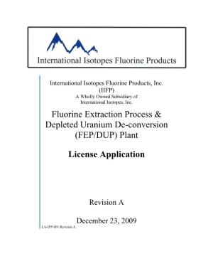 LA-IFP-001, Revision A, "International Isotopes, Inc