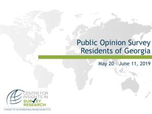Public Opinion Survey Residents of Georgia