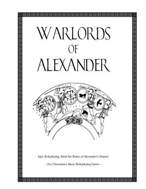 Warlords ALEXANDER