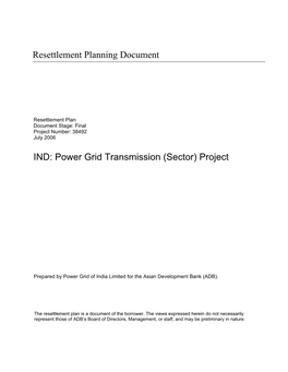 Power Grid Transmission (Sector) Project