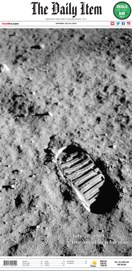 July 20, 1969. One Small Step for Man