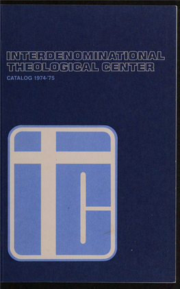 Catalog 1974-75 Constituent Seminaries