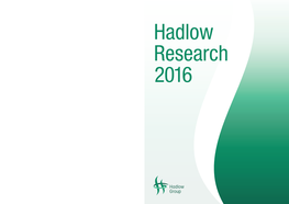 Hadlow Group Research 2015-2016