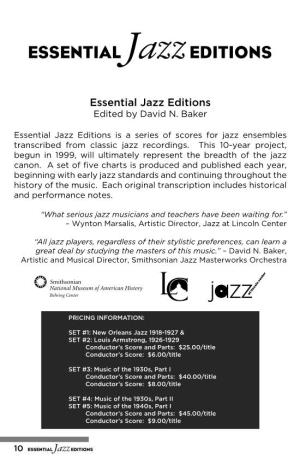 ESSENTIAL Jazzeditions