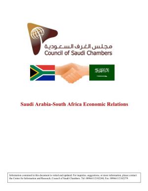 Saudi Arabia-South Africa Economic Relations