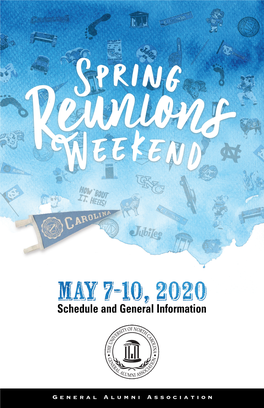 2020 Spring Reunions Weekend Brochure