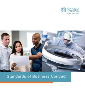 Standards of Business Conduct 01 APPLIED MATERIALS | Standards of Business Conduct APPLIED MATERIALS | Standards of Business Conduct 02