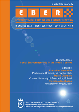 Thematic Issue Social Entrepreneurship in the Global Context