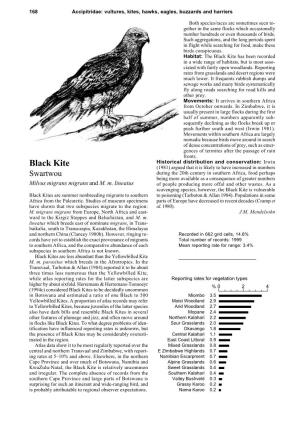 Black Kite Has Been Recorded in a Wide Range of Habitats, but Is Most Asso- Ciated with Fairly Open Woodlands