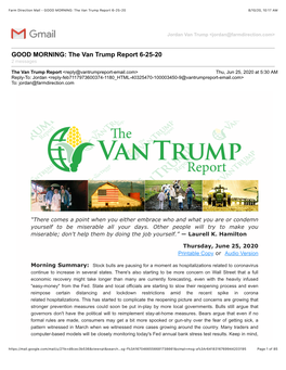 The Van Trump Report 6-25-20 8/10/20, 10:17 AM