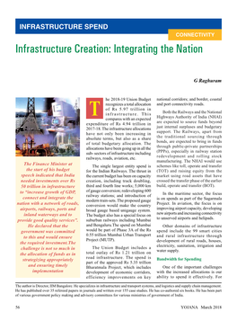 Infrastructure Creation: Integrating the Nation
