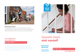 Brochure Veilig Thuis Rotterdam Rijnmond