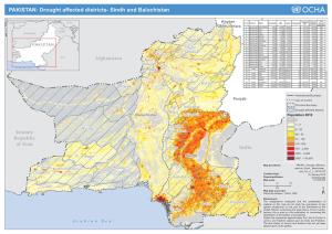 PAKISTAN: Drought Affected Districts- Sindh and Balochistan