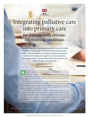 Integrating Palliative Care Into Primary Care