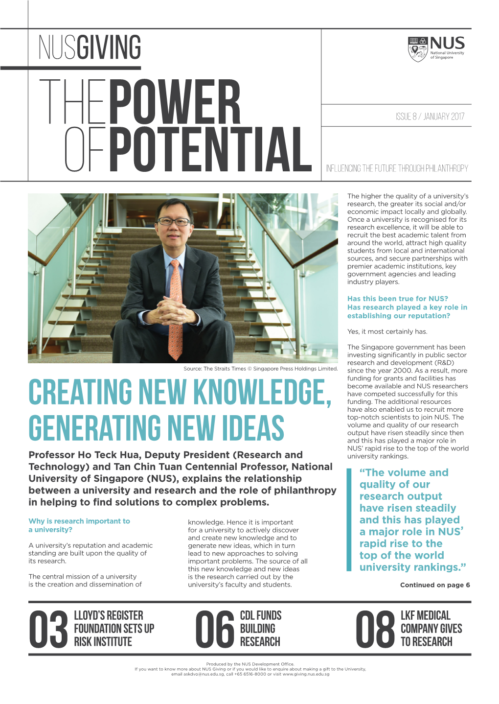 Creating New Knowledge, Generating New Ideas