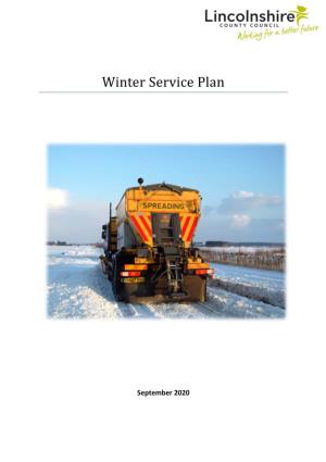 Winter Service Plan 2020