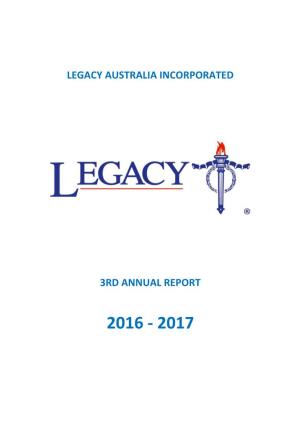 Legacy Australia Incorporated 3Rd Annual