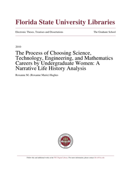 Influences on Female College Graduates' Persistence in STEM