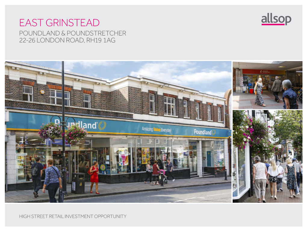 East Grinstead Poundland & Poundstretcher 22-26 London Road, Rh19 1Ag