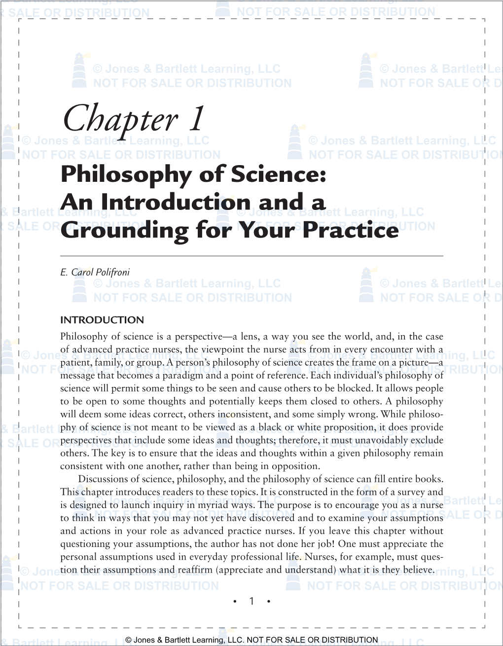 Chapter 1 Philosophy of Science: an Introduction and a Grounding for Your Practice