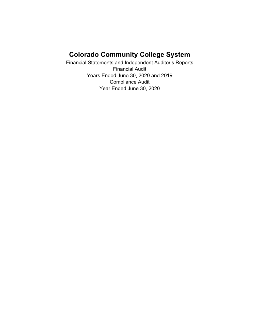 Colorado Community College System