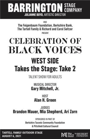 BLACK VOICES WEST SIDE Takes the Stage: Take 2 TALENT SHOW for ADULTS