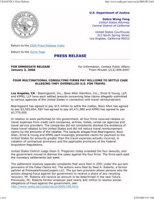 USAO/CDCA Press Release