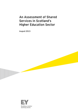 Shared Services in the Higher Education Sector in Scotland