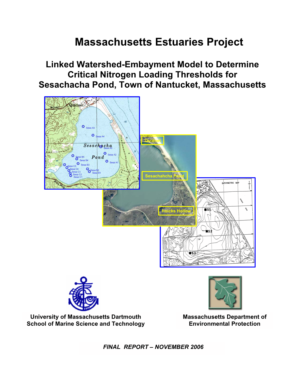 Massachusetts Estuaries Project