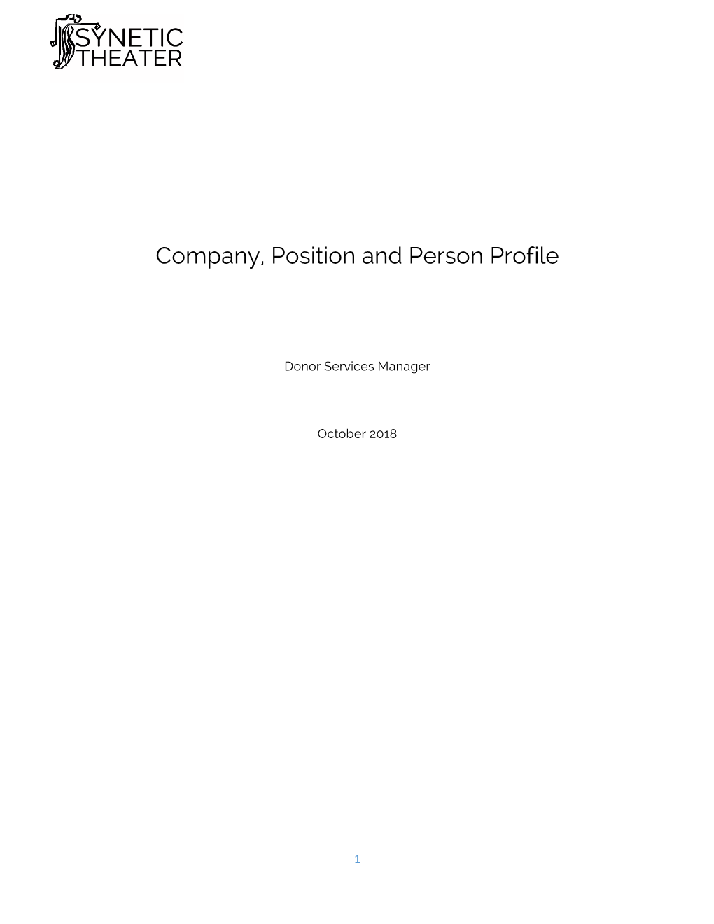 Company, Position and Person Profile
