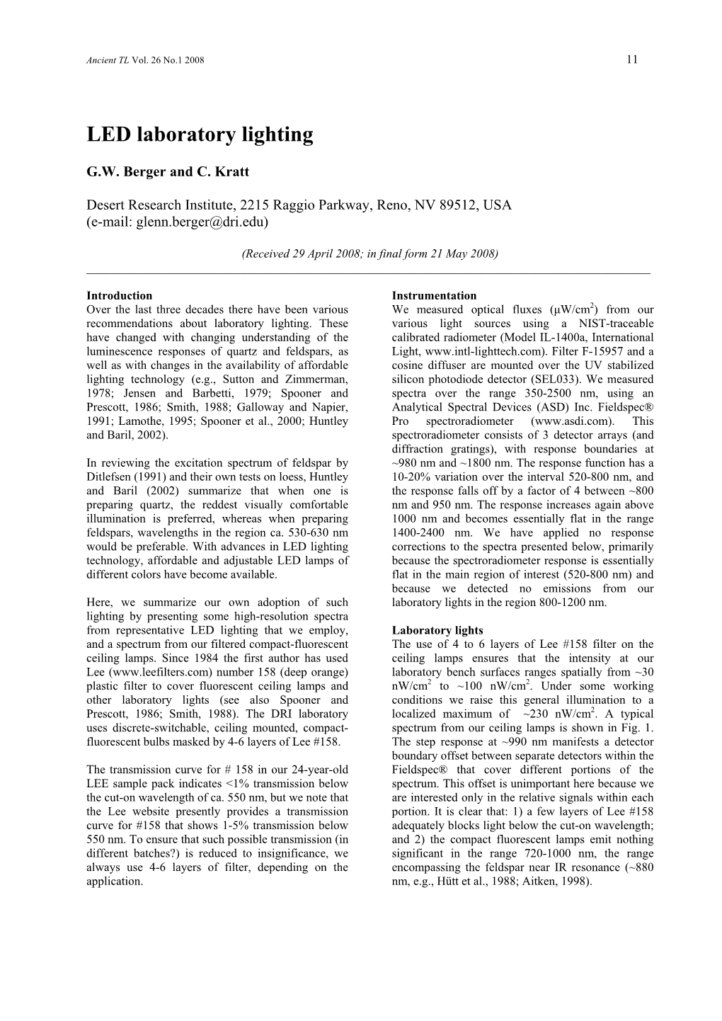 LED Laboratory Lighting [PDF]