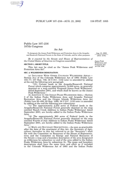 Public Law 107–216—Aug