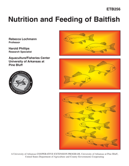Nutrition and Feeding of Baitfish