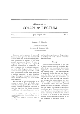 Anorectal Fistulas