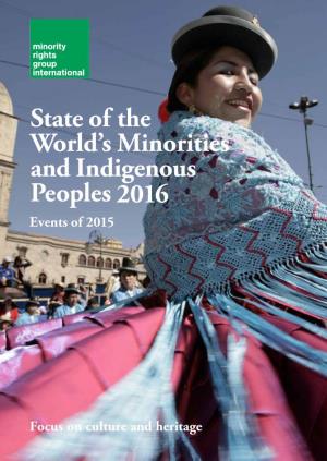 State of the World's Minorities and Indigenous Peoples 2016 (MRG)