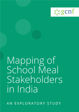 Mapping of School Meal Stakeholders in India: an Exploratory Study