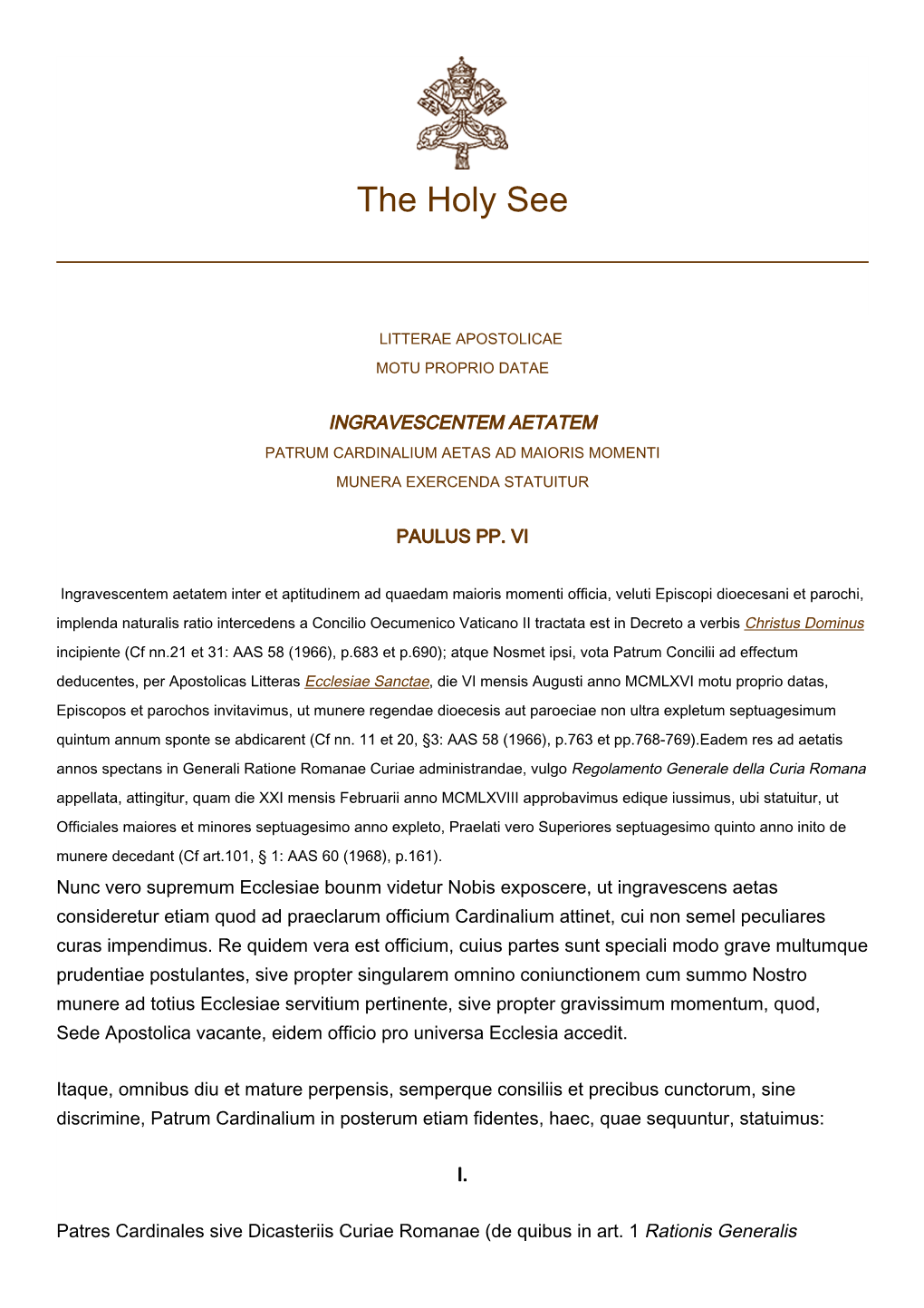 The Holy See