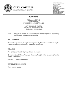 100720 Council Minutes