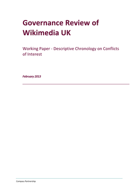 Governance Review of Wikimedia UK