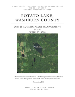 Potato Lake, Washburn County