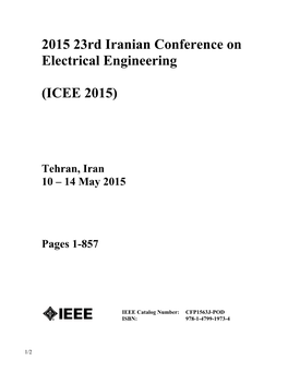 2015 23Rd Iranian Conference on Electrical Engineering