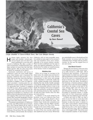 California's Coastal Sea Caves, NSS News, October 1998