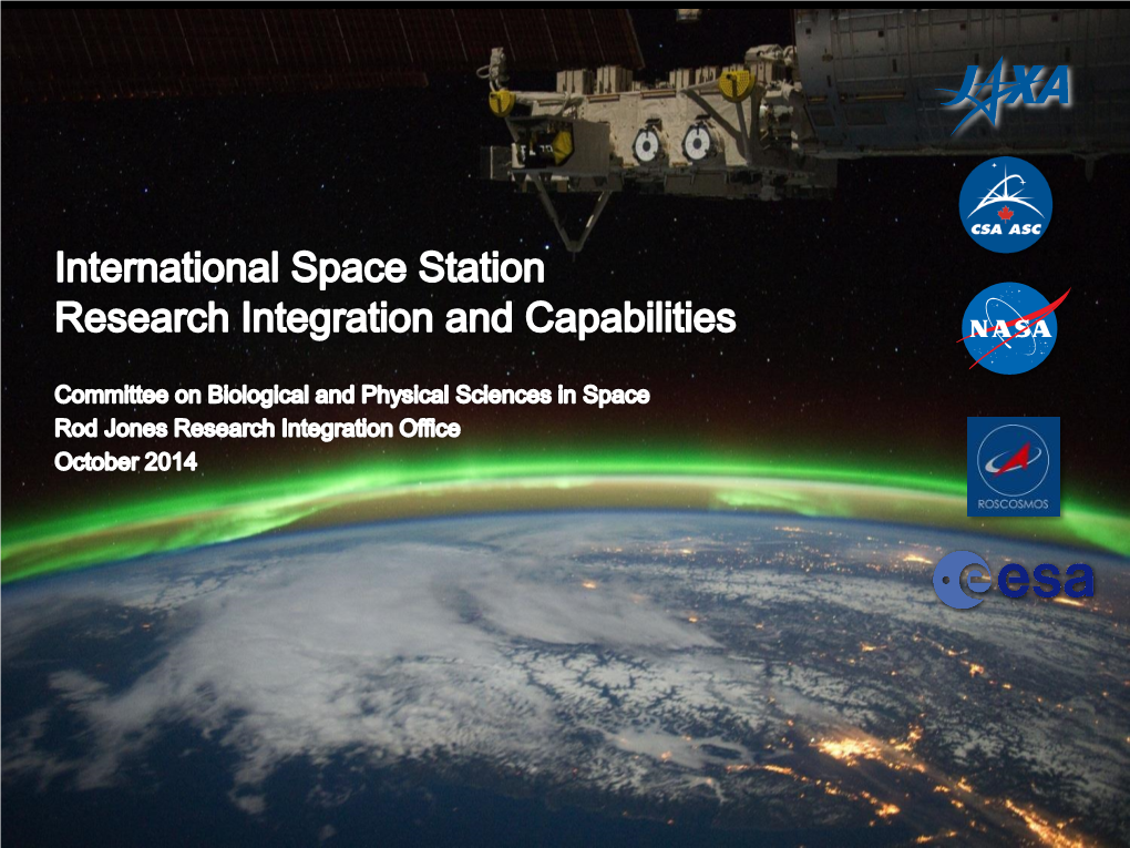 Recent Research Accomplishments on the International Space Station