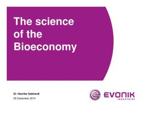 The Science of the Bioeconomy