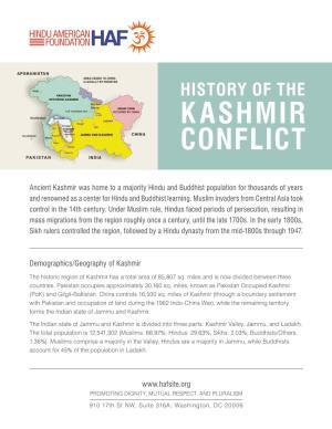 Demographics/Geography of Kashmir