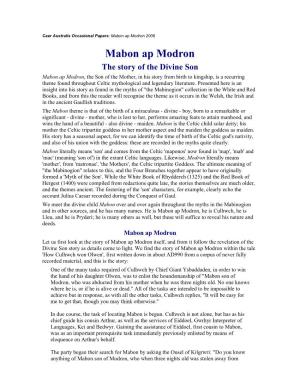 Mabon Ap Modron 2006