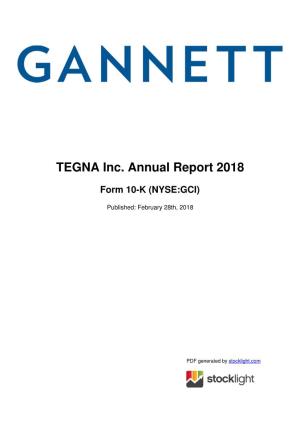 TEGNA Inc. Annual Report 2018